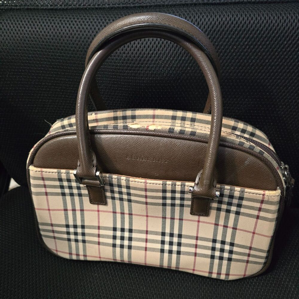 Authenic Vintage Burberry Nova Check Handbag
